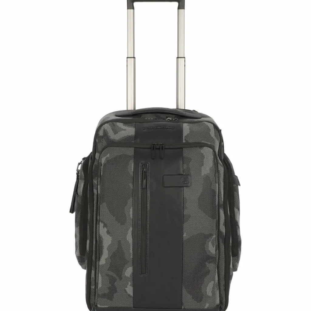 Clearance Piquadro Brief 2-Rollen Rucksacktrolley 53 cm Laptopfach camouflage reflected black