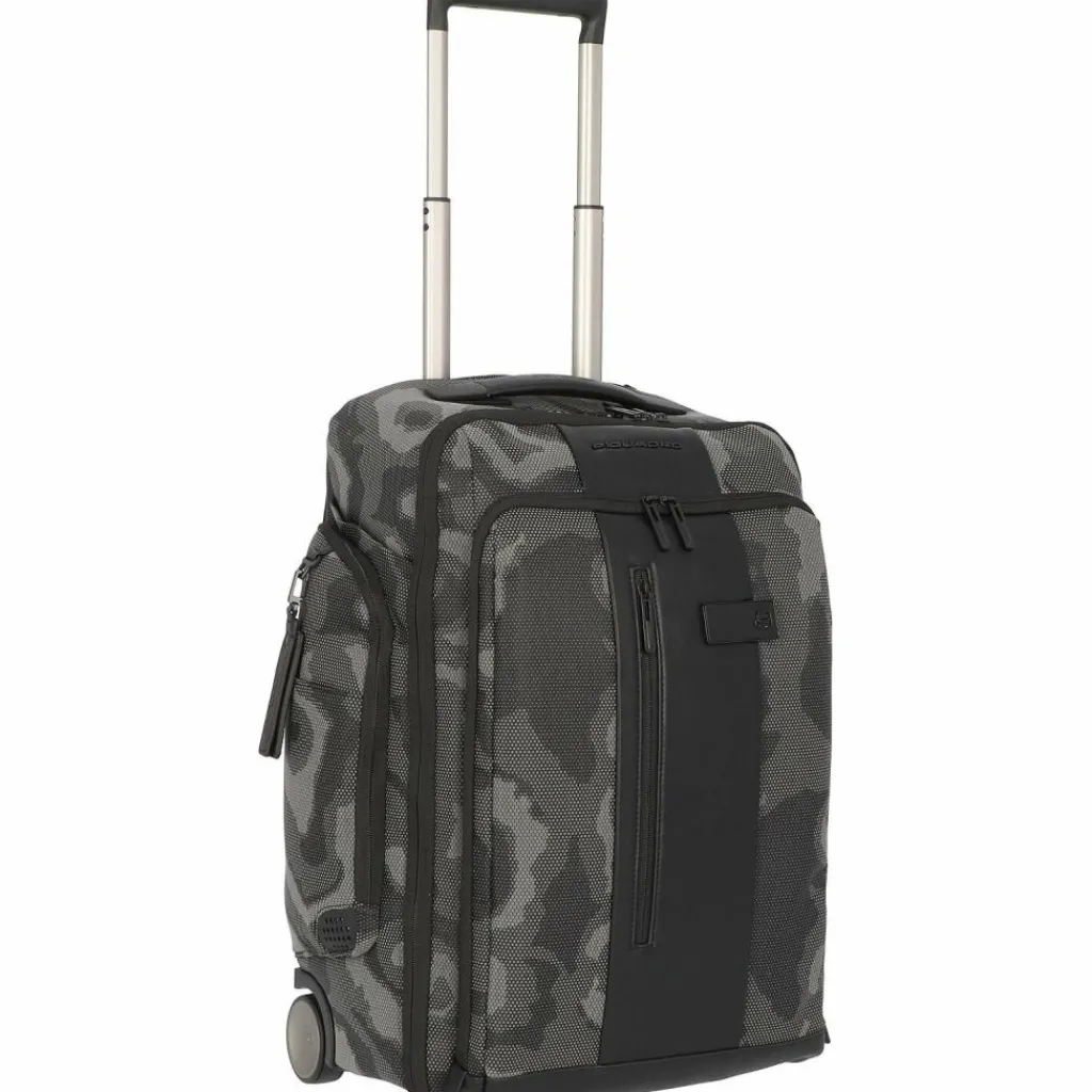Clearance Piquadro Brief 2-Rollen Rucksacktrolley 53 cm Laptopfach camouflage reflected black