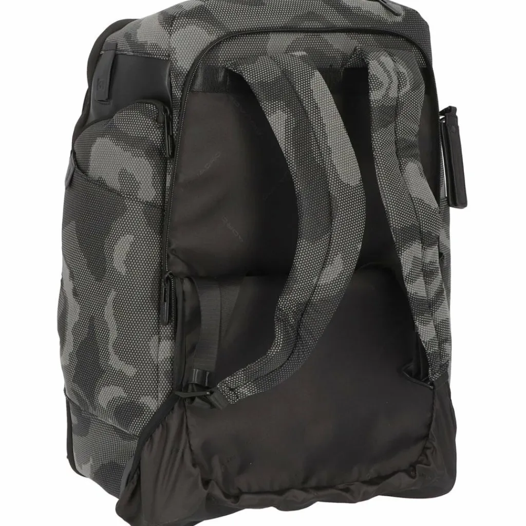 Clearance Piquadro Brief 2-Rollen Rucksacktrolley 53 cm Laptopfach camouflage reflected black