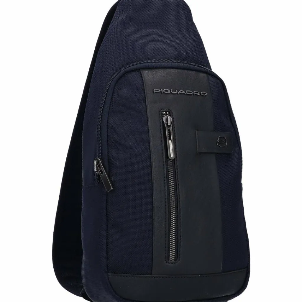 Clearance Piquadro Brief Umhängetasche 37 cm blue