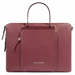 New Piquadro Circle Aktentasche Leder 43 cm Laptopfach burgundy
