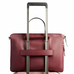 New Piquadro Circle Aktentasche Leder 43 cm Laptopfach burgundy