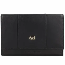 Piquadro Damengeldbörsen Querformat<Circle Geldbörse RFID Schutz Leder 14 cm black