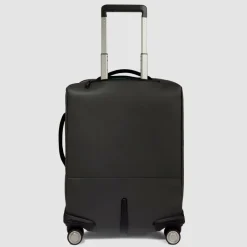 Piquadro Weichgepäck Kabinengepäck|4-Rollen Kabinentrolleys<Corner 4 Rollen Kabinentrolley 55 cm black