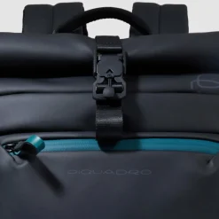 Piquadro Rolltop-Rucksäcke|Daypacks<Corner Daypack 42 cm Laptopfach black