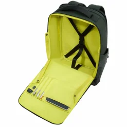 Outlet Piquadro Corner Daypack RFID Schutz 43 cm Laptopfach green