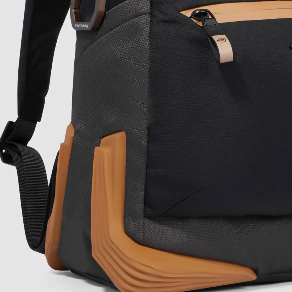Outlet Piquadro Corner Rucksack 44 cm Laptopfach black grey