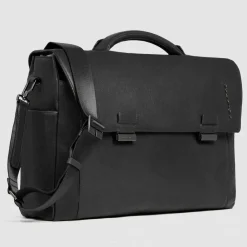 Online Piquadro Cronus Aktentasche Leder 31 cm Laptopfach black