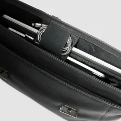 Online Piquadro Cronus Aktentasche Leder 31 cm Laptopfach black