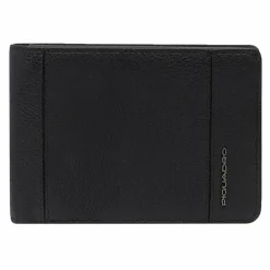 Discount Piquadro Cronus Geldbörse RFID Schutz Leder 12.5 cm black