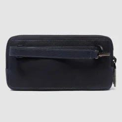 Online Piquadro Cronus Kulturbeutel Leder 19.5 cm blue