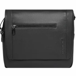 New Piquadro Cronus Umhängetasche Leder 28 cm black
