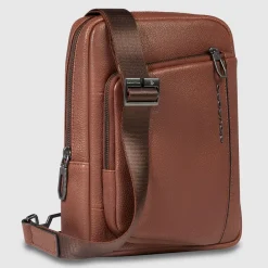 Piquadro Umhängetaschen<Cronus Umhängetasche Leder 18 cm brown