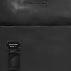 New Piquadro Harper Business-Rucksack Leder 42 cm Laptopfach nero