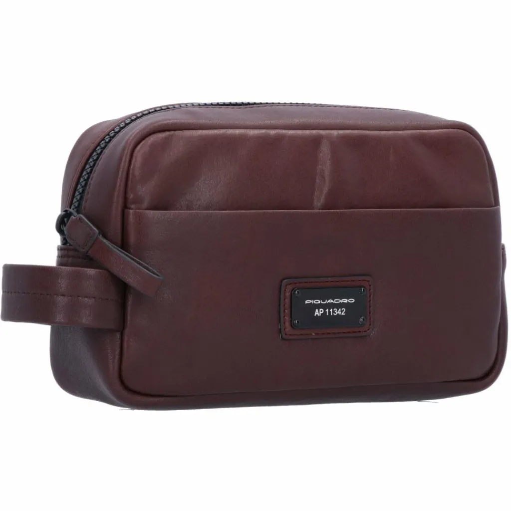 Piquadro Harper Kulturbeutel Leder 23 cm