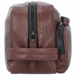 Outlet Piquadro Harper Kulturbeutel Leder 23 cm dark brown