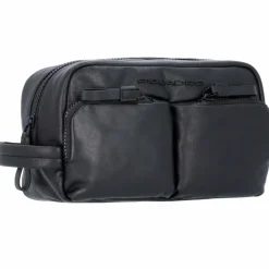 Clearance Piquadro Harper Kulturbeutel Leder 23 cm black