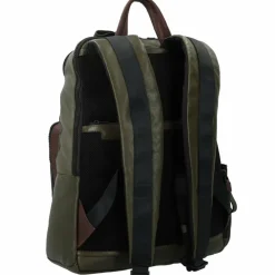 Piquadro Lederrucksäcke|Business-Rucksäcke<Harper Rucksack RFID Leder 40 cm Laptopfach green-dark brown
