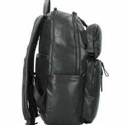 Hot Piquadro Harper Rucksack Leder 48 cm Laptopfach black