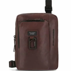 Discount Piquadro Harper Umhängetasche Leder 21 cm dark brown