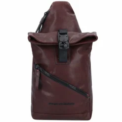 Hot Piquadro Harper Umhängetasche RFID Leder 38 cm dark brown