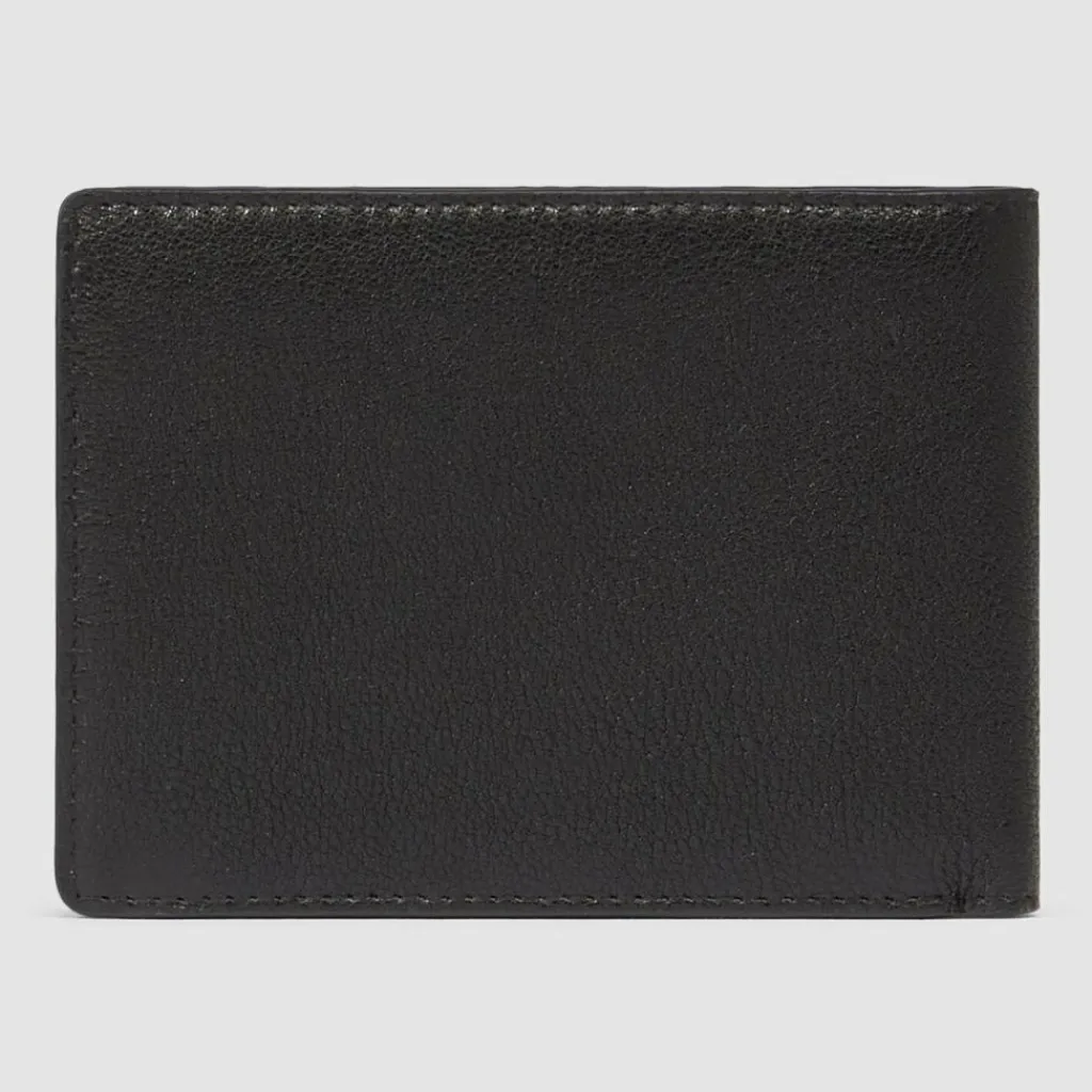 Piquadro Damengeldbörsen Querformat<Hedley Geldbörse RFID Schutz Leder 12 cm black