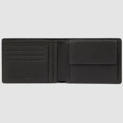 Piquadro Damengeldbörsen Querformat<Hedley Geldbörse RFID Schutz Leder 12 cm black