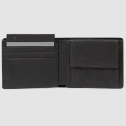 Herren Piquadro Hedley Geldbörse RFID Schutz Leder 11 cm