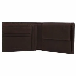 Piquadro Damengeldbörsen Querformat<Hedley Geldbörse RFID Schutz Leder 12 cm dark brown