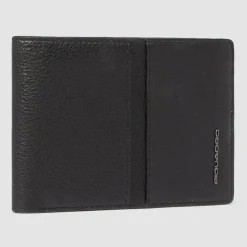 Outlet Piquadro Hedley Geldbörse RFID Schutz Leder 12.5 cm black
