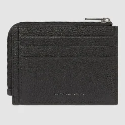 Piquadro Hedley Kreditkartenetui RFID Schutz Leder 11.5 cm