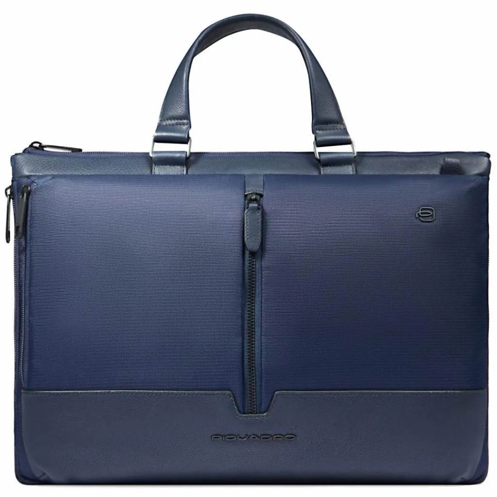New Piquadro Marcel Aktentasche Leder 42 cm Laptopfach blue