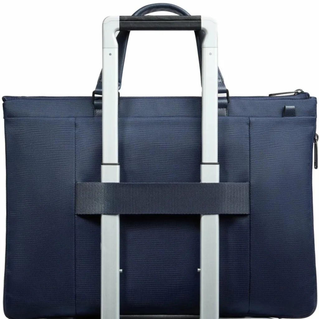 New Piquadro Marcel Aktentasche Leder 42 cm Laptopfach blue