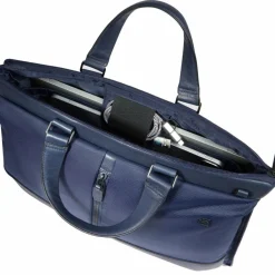 New Piquadro Marcel Aktentasche Leder 42 cm Laptopfach blue