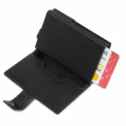 Piquadro Visitenkartenetuis<Marcel Kreditkartenetui RFID Schutz Leder 11.5 cm black