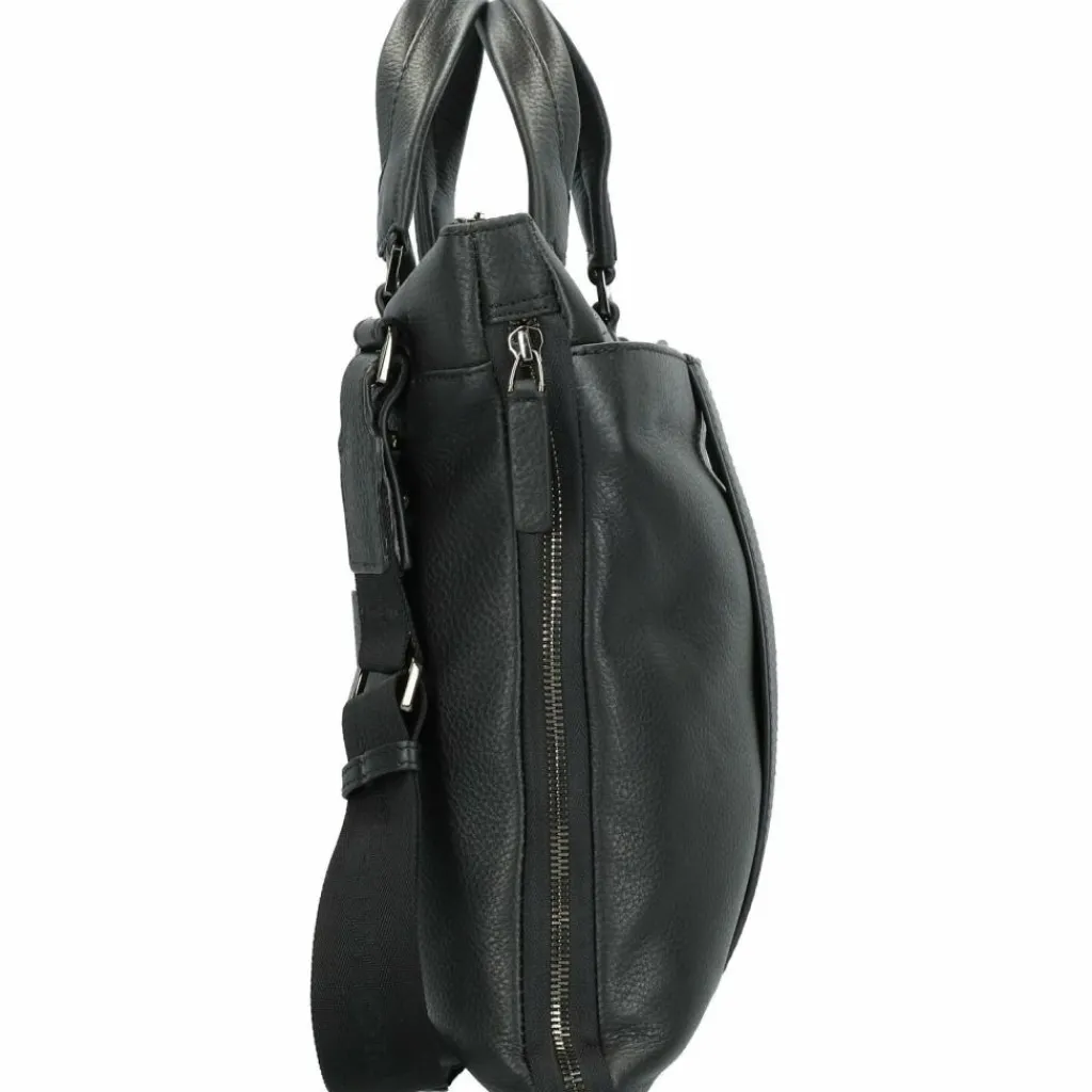 Outlet Piquadro Modus Aktentasche Leder 42 cm Laptopfach black