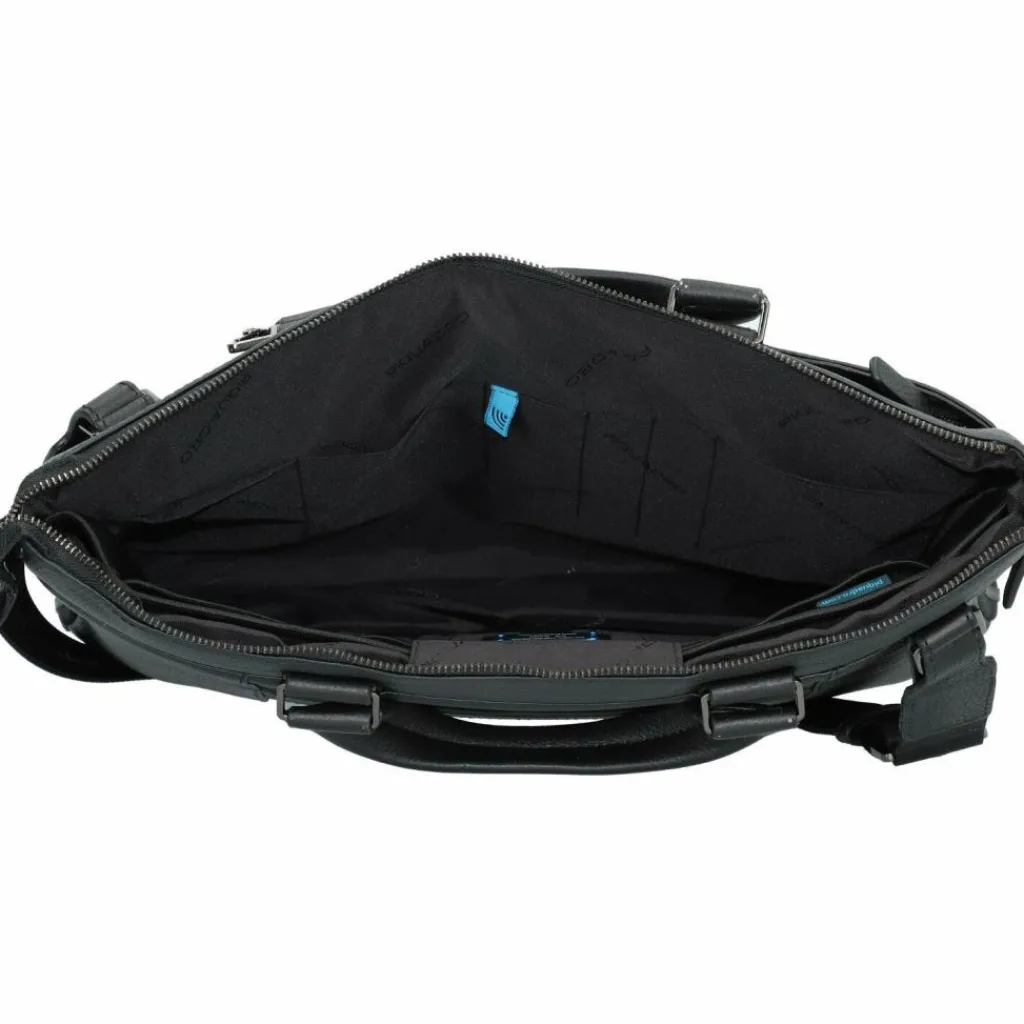 Outlet Piquadro Modus Aktentasche Leder 42 cm Laptopfach black