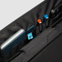 Piquadro Laptoptaschen|Aktentaschen<Modus Aktentasche Leder 40 cm Laptopfach black