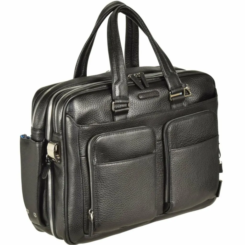 Piquadro Laptoptaschen|Aktentaschen<Modus Aktentasche Leder 41 cm Laptopfach schwarz