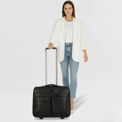 Piquadro Modus Special 2 Rollen Businesstrolley Leder 44 cm Laptopfach