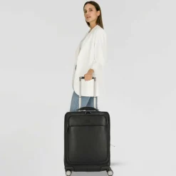 Discount Piquadro Modus Special 4 Rollen Trolley Leder 59 cm black