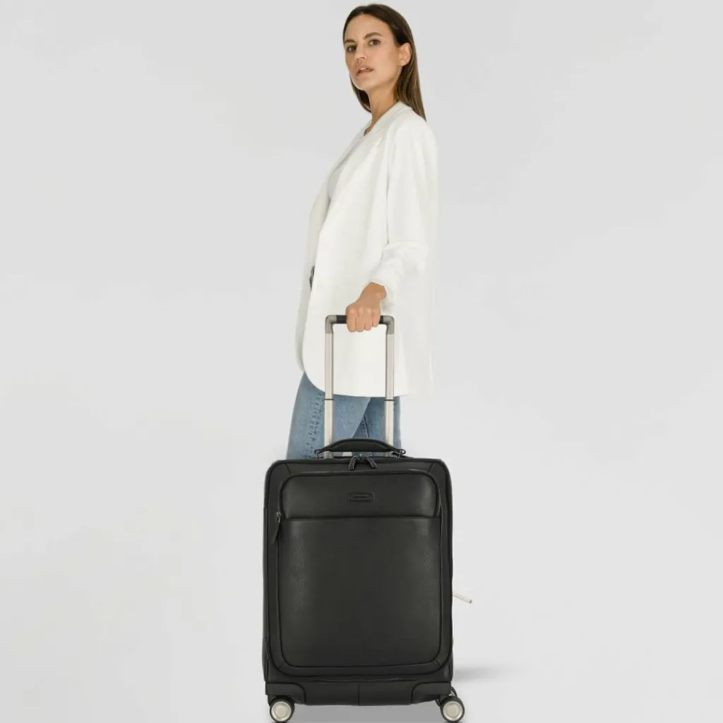 Discount Piquadro Modus Special 4 Rollen Trolley Leder 59 cm black