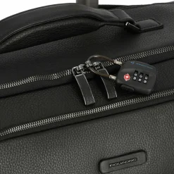 Discount Piquadro Modus Special 4 Rollen Trolley Leder 59 cm black