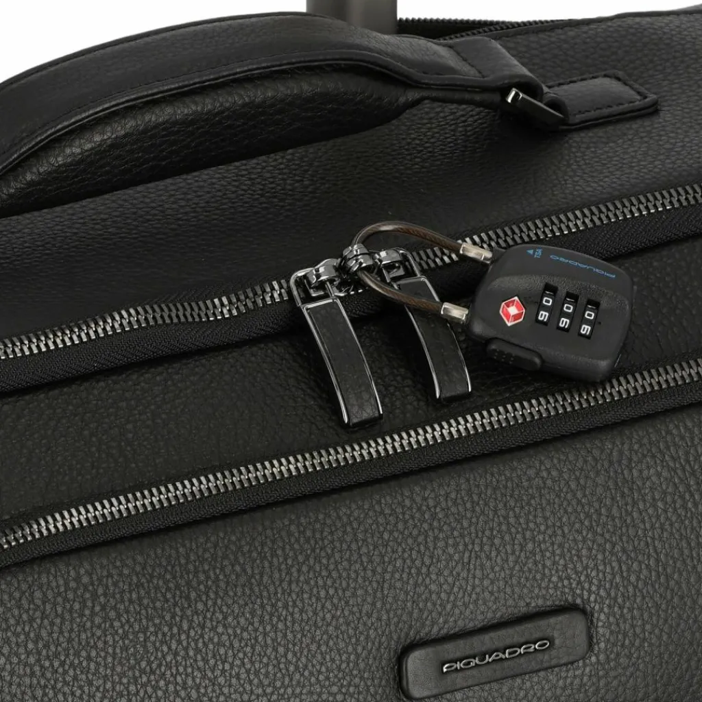 Discount Piquadro Modus Special 4 Rollen Trolley Leder 59 cm black