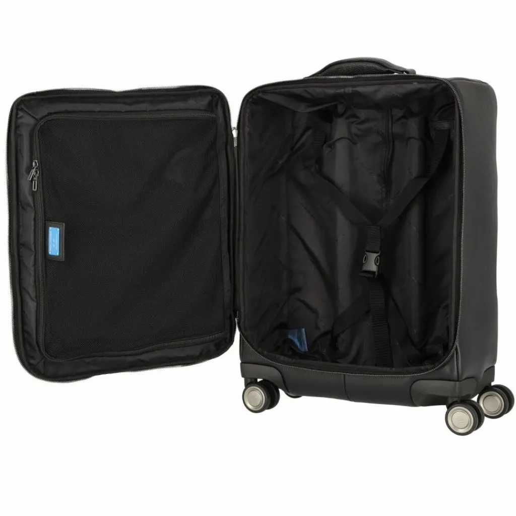 Discount Piquadro Modus Special 4 Rollen Trolley Leder 59 cm black