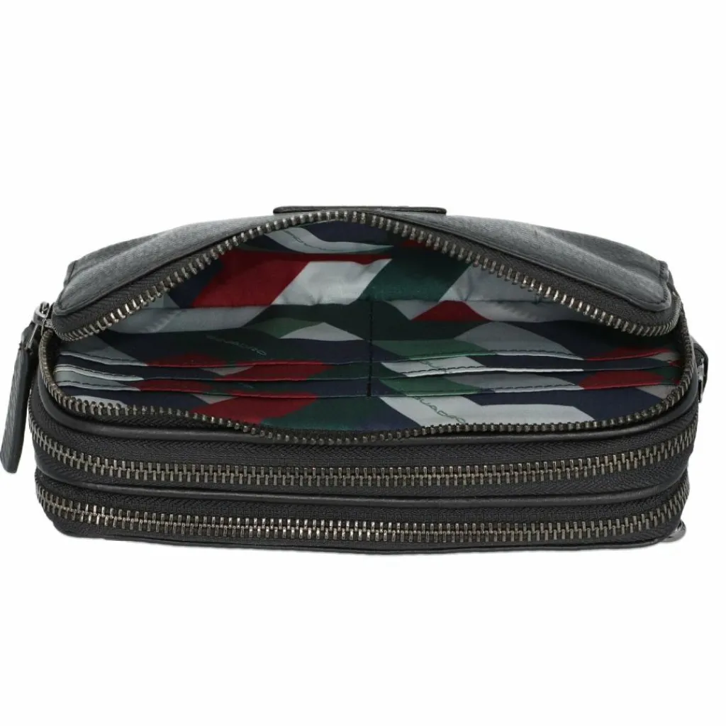 Herren Piquadro Modus Special Handgelenktasche Leder 20 cm