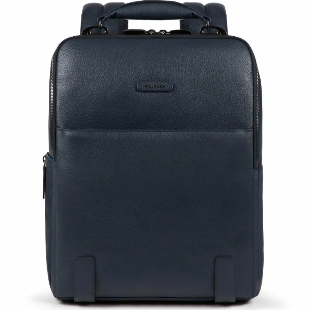 New Piquadro Modus Special Rucksack Leder 40 cm Laptopfach blue