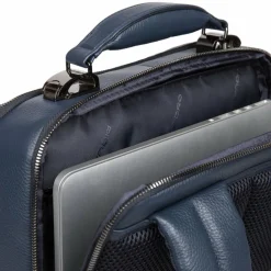 New Piquadro Modus Special Rucksack Leder 40 cm Laptopfach blue