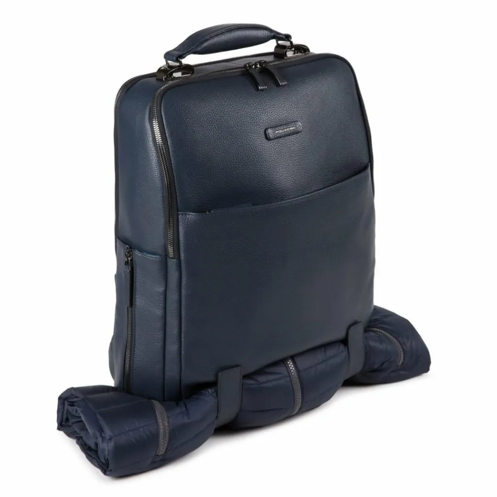New Piquadro Modus Special Rucksack Leder 40 cm Laptopfach blue