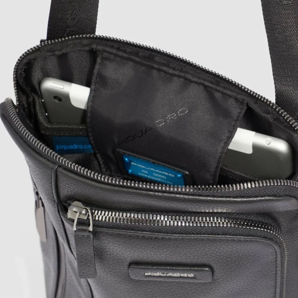 Piquadro Umhängetaschen<Modus Umhängetasche Leder 22 cm black